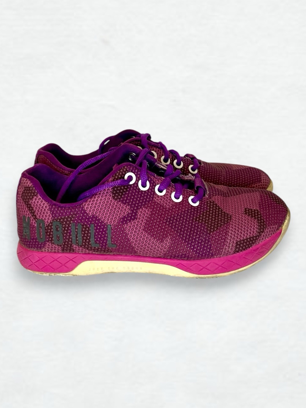 Women’s purple camo NOBULL trainers size 6.5